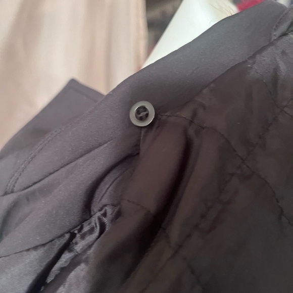 Women’s Black Jacket with Red Fur Collar - Picture 13 of 14